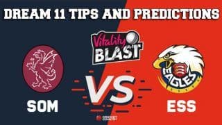 Dream11 Team Somerset vs Essex South Group VITALITY T20 BLAST ENGLISH T20 BLAST – Cricket Prediction Tips For Today’s T20 Match SOM vs ESS at County Ground